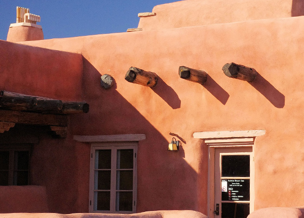 Clay pueblo building